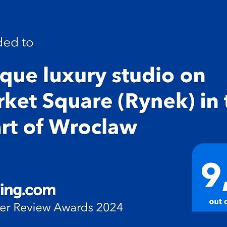 Апартаменти Unique Luxury Studio On Market Square Вроцлав Екстер'єр фото